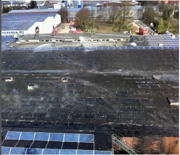 incendio techos sistemas fotovoltaicos