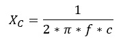 reactancia condensador